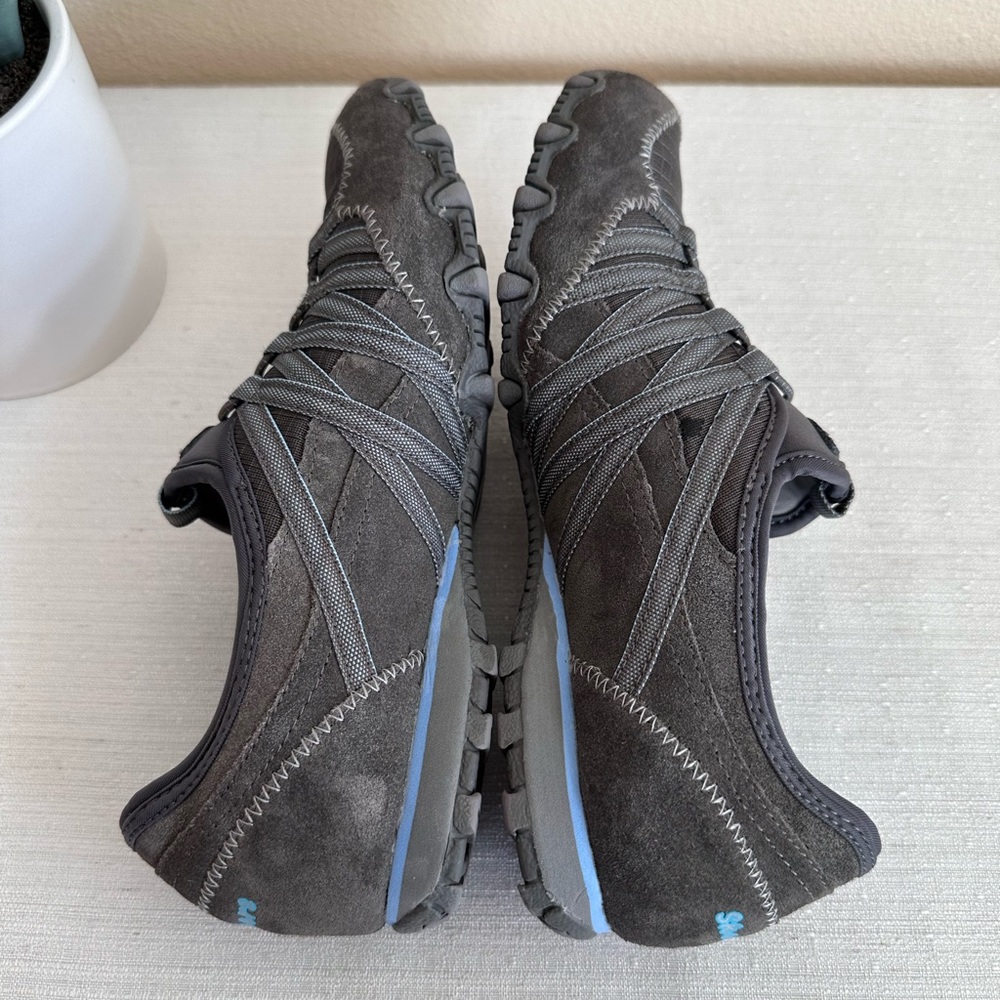 Skechers Gray Suede Low Top Slip On Casual Active Sneakers Women’s 7 - Picture 8 of 13